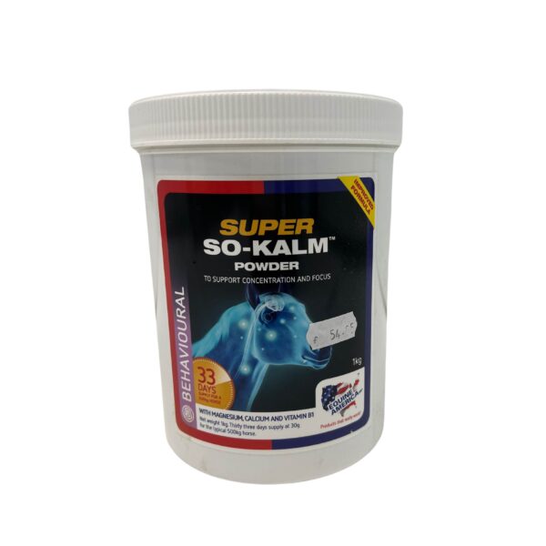 Equine America super so-calm powder 1kg lisäravinne keskittymiseen ja rentoutumiseen